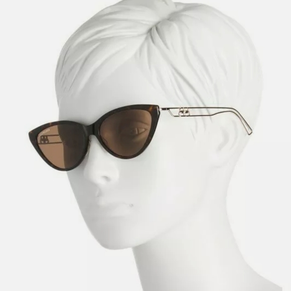Balenciaga Accessories - Balenciaga Women's Cat Eye Tortoise Shell Designer Sunglasses